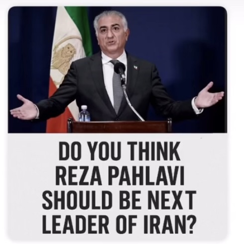 Reza Pahlavi leadership poll question
