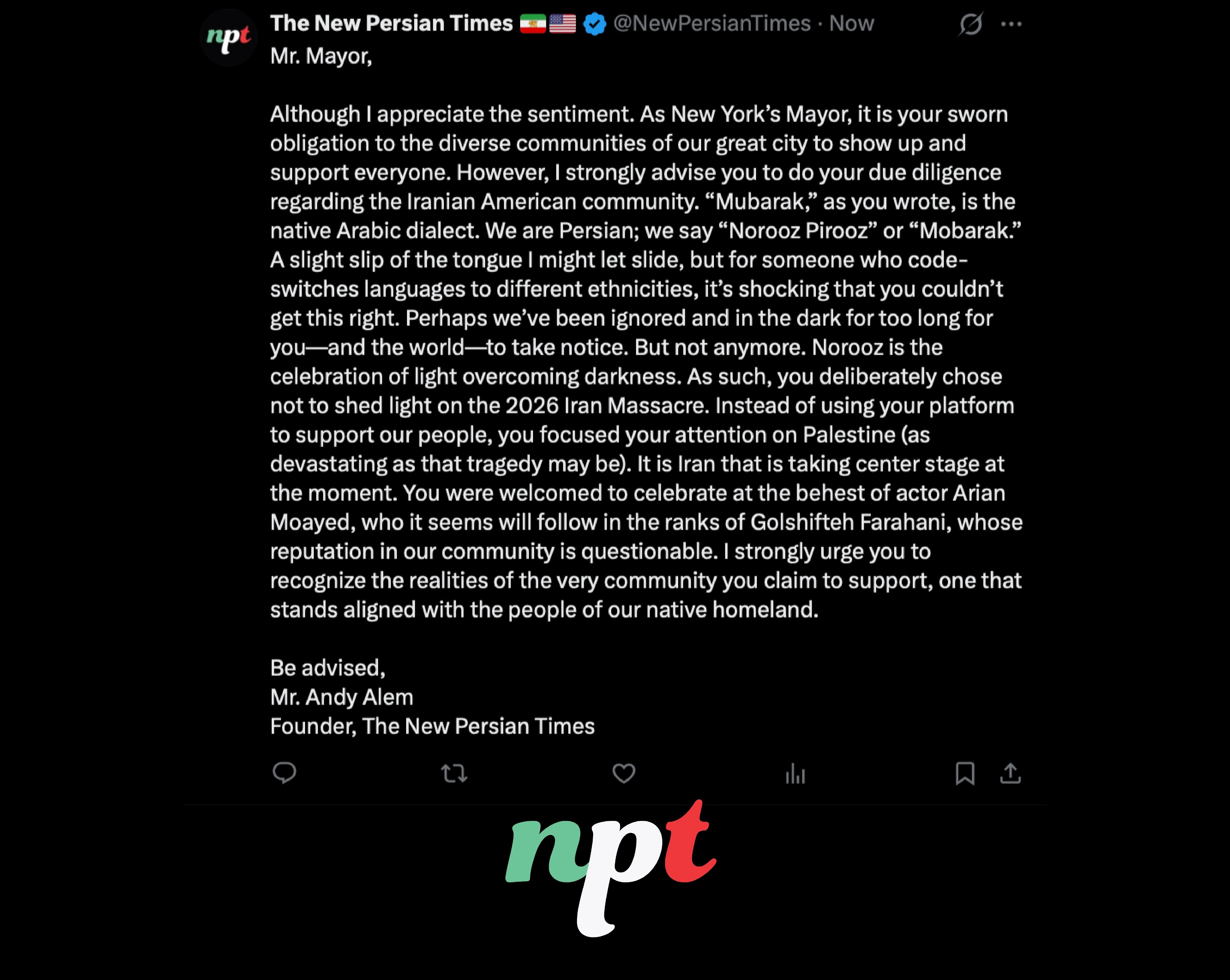 NYC Mayor Zohran Mamdani at Chaharshanbe Soori in Brooklyn